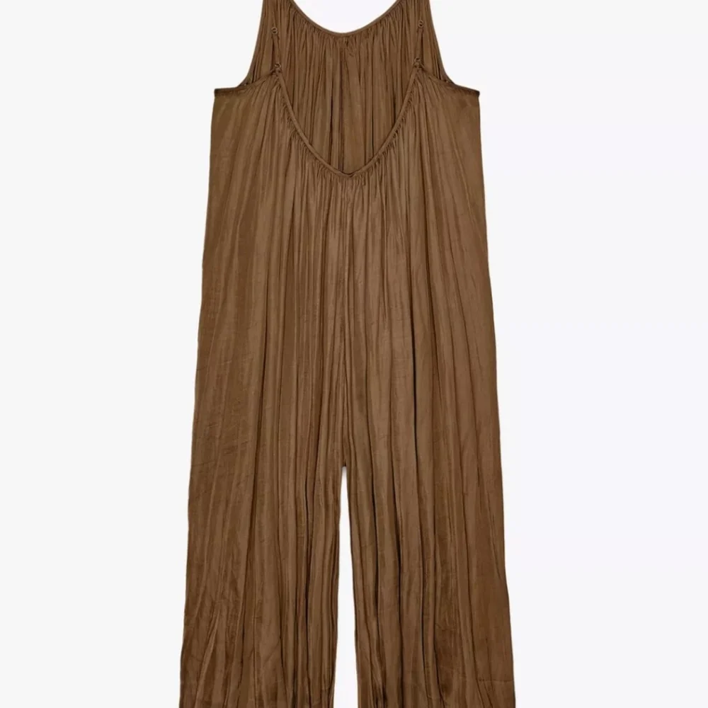 Brand New With Tags Zara ZW Collection Long Pleated Jumpsuit - Picture 8 of 10